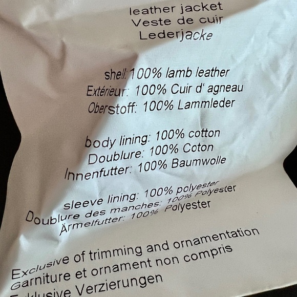 Mauritius Christy Leather Jacket in Honeycomb - NWOT - Picture 8 of 9